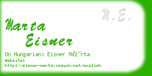 marta eisner business card